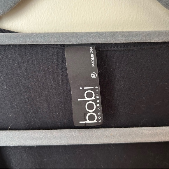 Bobi Los Angeles Shirted Drop Waist Sleeveless Ribbed Mini Dress Size Medium - Picture 6 of 9